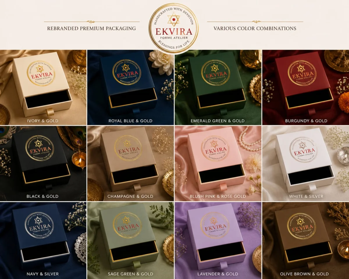 Premium handcrafted packaging by Ekvira